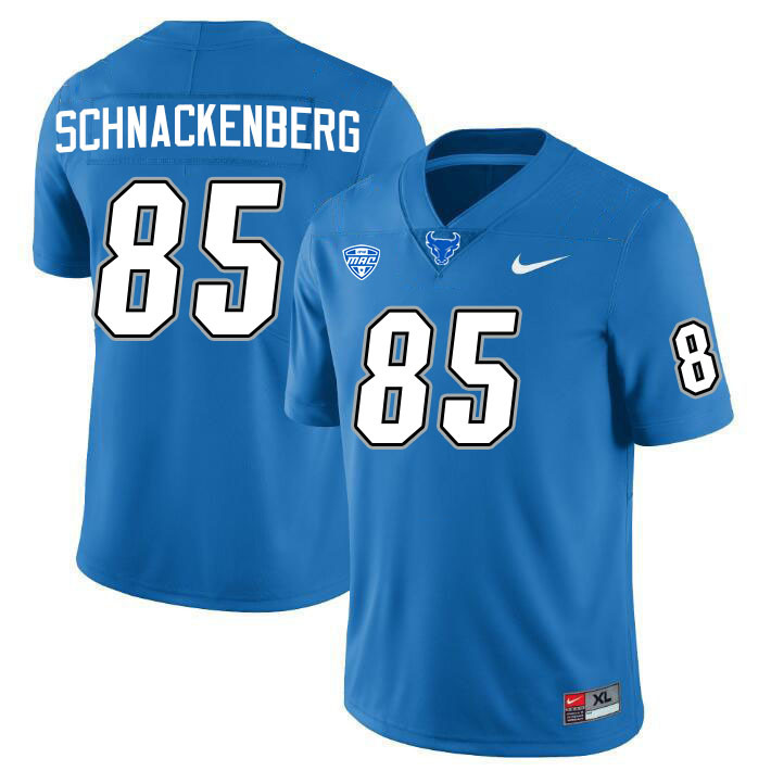 Buffalo Bulls #85 Andrew Schnackenberg College Football Jerseys Stitched Sale-Blue